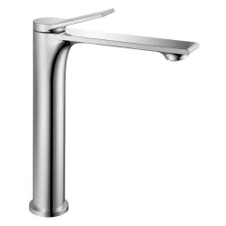   Mosdó csaptelep, Aqualine Bolero magasított álló mosdócsaptelep, leeresztő nélkül, króm BC006