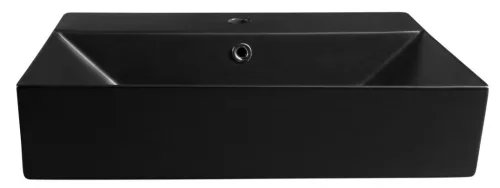 Mosdó, Aqualine Sistema kerámiamosdó  60x42cm, matt fekete 10SF50060-2N