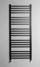 Egyenes radiátor, Sapho METRO fürdőszobai radiátor, 600x1510mm, matt fekete IR420TB