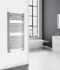 Íves radiátor, Aqualine ALYA íves fürdőszobai radiátor, 600x1110 mm, króm LLC202