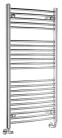 Íves radiátor, Aqualine ALYA íves fürdőszobai radiátor, 600x1110 mm, króm LLC202