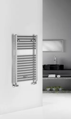 Egyenes radiátor, Aqualine ALYA fürdőszobai radiátor, 450x803 mm, króm LLR101