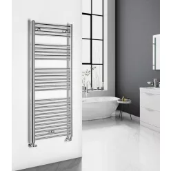   Egyenes radiátor, Aqualine ALYA fürdőszobai radiátor, 600x1420 mm, króm LLR105