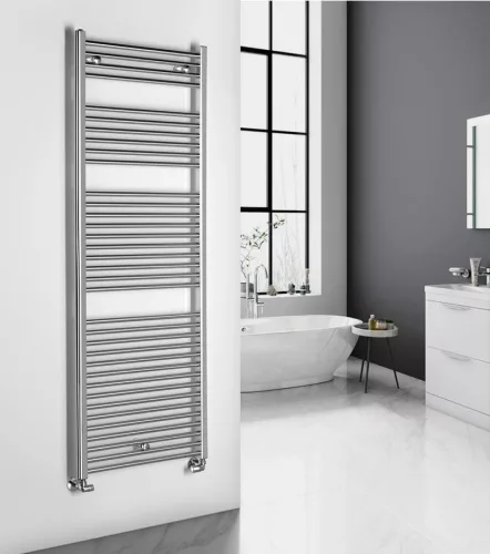 Egyenes radiátor, Aqualine ALYA fürdőszobai radiátor, 600x1703 mm, króm LLR106