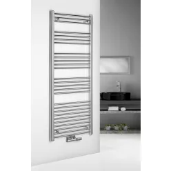   Egyenes radiátor, Aqualine ALYA fürdőszobai radiátor, középső bekötéssel, 600x1600 mm, LLS305