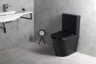 WC, Sapho Paco RIMLESS monoblokkos WC, ülőke nélkül, fekete PC1012WRB
