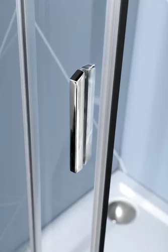 Zuhanykabin, Sapho Polysan EASY LINE íves zuhanykabin, 120x80 cm, L/R, transzparent üveg EL2315