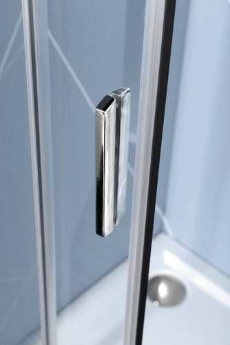 Zuhanykabin, Sapho Polysan EASY LINE íves zuhanykabin, 110x80 cm, L/R, transzparent üveg EL2415