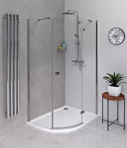 Zuhanykabin, Sapho Polysan FORTIS LINE íves zuhanykabin, jobbos, 100x90 cm FL5090R