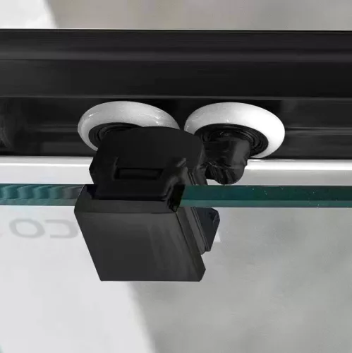 Zuhanykabin, Sapho Gelco SIGMA SIMPLY íves zuhanykabin, 100x80 cm matt fekete GS1080B