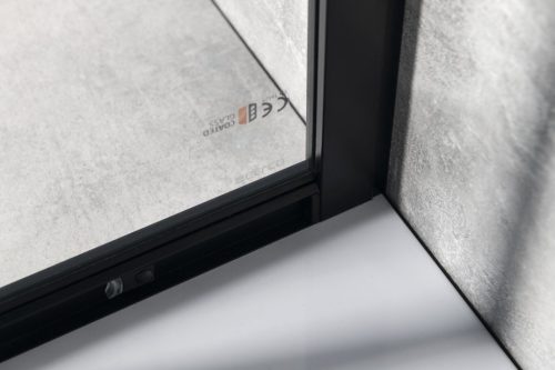 Zuhanykabin, Sapho Gelco SIGMA SIMPLY íves zuhanykabin, 120x90 cm GS1290B matt fekete