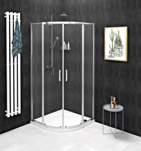 Zuhanykabin, Sapho Gelco SIGMA SIMPLY íves zuhanykabin, 100x100 cm GS5510