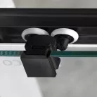 Zuhanykabin, Sapho Gelco SIGMA SIMPLY íves zuhanykabin, 90x90 cm GS5590B matt fekete