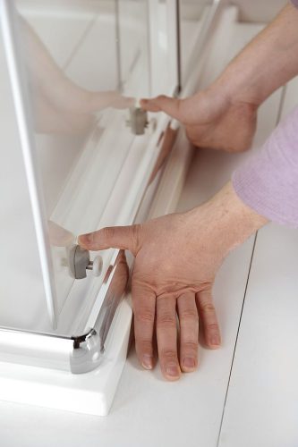 Zuhanykabin, Aqualine ARLETA íves zuhanykabin, 80x80 cm HLS800Y