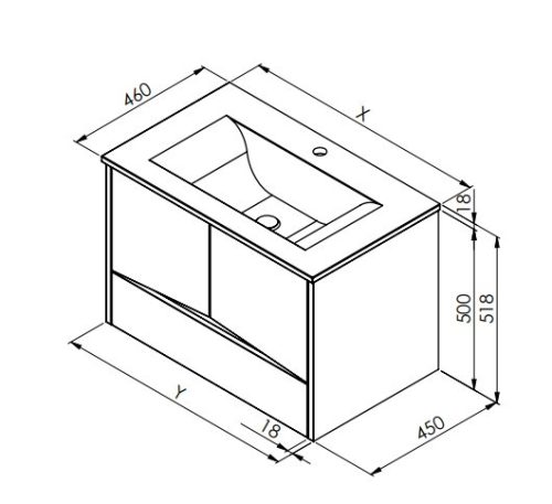 Alsó szekrény, Tboss Linzy 60 2A1F