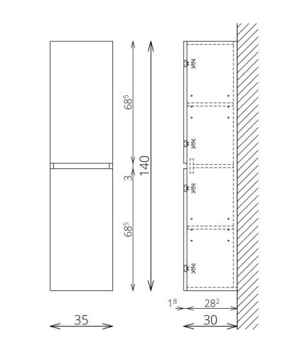 Fali szekrény, Tboss Sparta F140 2A