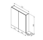 Felső szekrény, Tboss Mirror Box Bespa 76