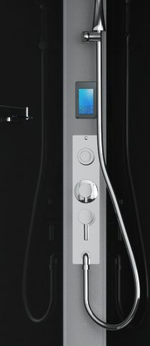 Hidromasszázs zuhanykabin, Sanotechnik Austin hidromasszázs zuhanykabin CL20 fekete/króm