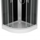 Hidromasszázs zuhanykabin, Sanotechnik Austin hidromasszázs zuhanykabin CL20 fekete/króm