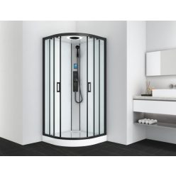   Hidromasszázs zuhanykabin, Sanotechnik Austin hidromasszázs zuhanykabin CL20B fehér/fekete