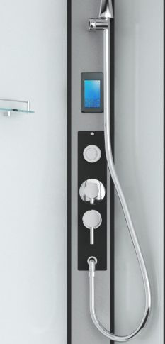 Hidromasszázs zuhanykabin, Sanotechnik Austin hidromasszázs zuhanykabin CL20B fehér/fekete