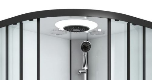 Hidromasszázs zuhanykabin, Sanotechnik Austin hidromasszázs zuhanykabin CL20B fehér/fekete