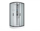 Hidromasszázs zuhanykabin, Sanotechnik Austin hidromasszázs zuhanykabin CL20B fehér/fekete