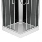 Hidromasszázs zuhanykabin, Sanotechnik Miami hidromasszázs zuhanykabin CL21 fekete/króm