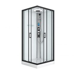   Hidromasszázs zuhanykabin, Sanotechnik Miami hidromasszázs zuhanykabin CL21B fehér/fekete