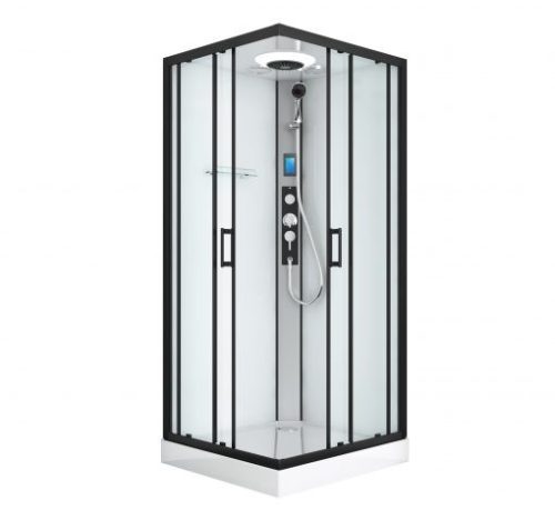 Hidromasszázs zuhanykabin, Sanotechnik Miami hidromasszázs zuhanykabin CL21B fehér/fekete