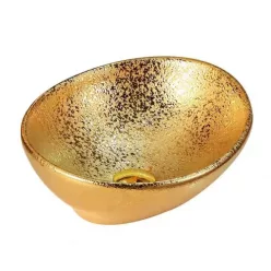   Mosdó, Sanotechnik Síklapos kerámiamosdó, antik arany S241G