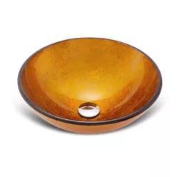 Mosdó, Sanotechnik Síklapos üvegmosdó, arany S240G