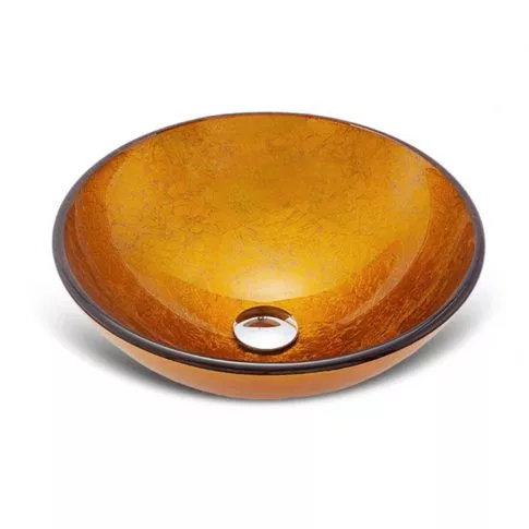 Mosdó, Sanotechnik Síklapos üvegmosdó, arany S240G