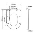 WC tető, Aqualine Hygie Soft Close WC-ülőke PS104
