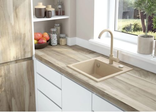 Mosogató csaptelep, Deante Nemezja mosogató csaptelep, homokszínű gránit BEN_762M