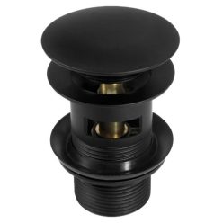   Lefolyó, Deante click-clack leeresztő túlfolyós mosdókhoz, bidéhez fekete NHC_B10B