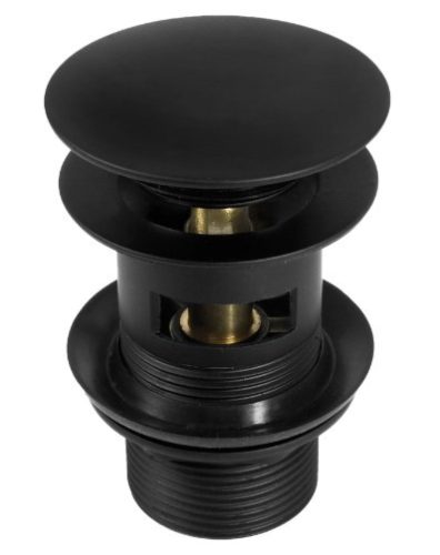 Lefolyó, Deante click-clack leeresztő túlfolyós mosdókhoz, bidéhez fekete NHC_B10B