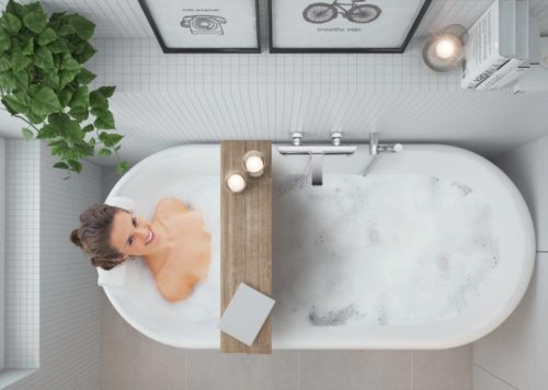 Kádtöltő csaptelep, Deante Arnika kádtöltő csaptelep, zuhanyszett nélkül, króm BQA_010M