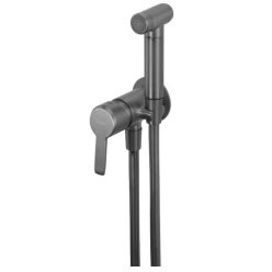   Bidé csaptelep, Deante Arnika bidé csaptelep, falba süllyesztett, titán BQA_D34M