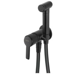   Bidé csaptelep, Deante Arnika bidé csaptelep, falba süllyesztett, fekete BQA_N34M