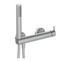   Zuhany csaptelep, Deante Silia zuhanyszettel, szálcsiszolt acél BQS_F41M