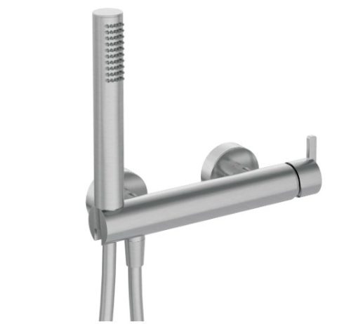 Zuhany csaptelep, Deante Silia zuhanyszettel, szálcsiszolt acél BQS_F41M