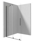Walk-in, Deante Prizma tolóajtós walk-in, titán, 100 cm KTJ_D30R