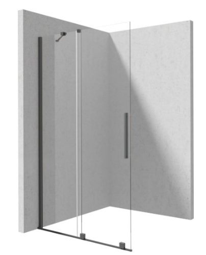 Walk-in, Deante Prizma tolóajtós walk-in, titán, 100 cm KTJ_D30R
