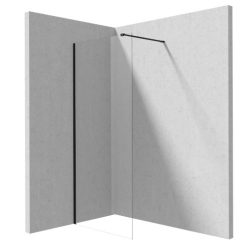   Walk-in, Deante Prizma walk-in zuhanyfal, fekete, 90 cm KTJ_N39P