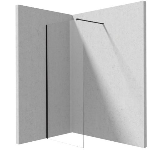 Walk-in, Deante Prizma walk-in zuhanyfal, fekete, 90 cm KTJ_N39P