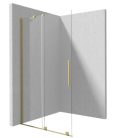 Walk-in, Deante Prizma tolóajtós walk-in, szálcsiszolt arany, 90 cm KTJ_R39R