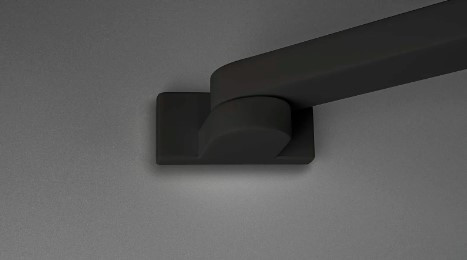 Walk-in, Deante Prizma tolóajtós walk-in, fekete, 120 cm KTJ_N32R