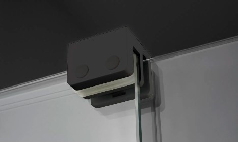 Walk-in, Deante Prizma tolóajtós walk-in, 100 cm, fekete KTJ_N30R