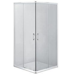   Zuhanykabin, Deante Funkia szögletes zuhanykabin króm+átlátszó üveg 90x90 KYC_041K